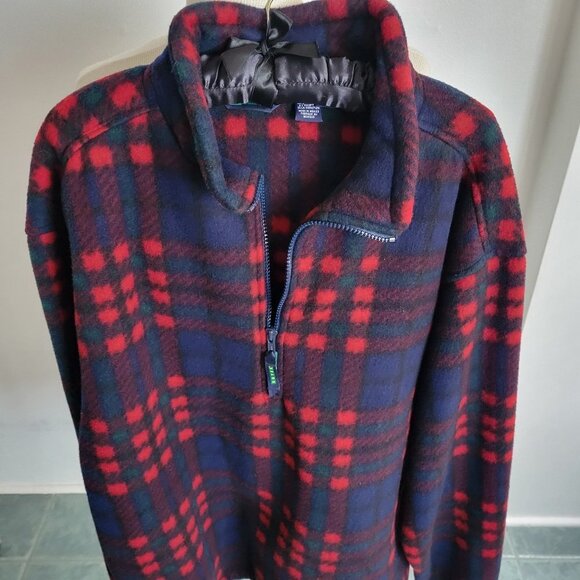 Eddie Bauer Men’s EBTEK 1/4 Zip-up Plaid Warm Fleece Pullover (Size: Large) - Picture 5 of 14